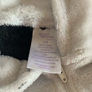 Black and white panda onesie